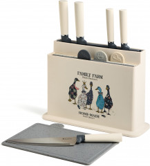 Набор ножей и разделочных досок на подставке «Family Farm» - Фото 6