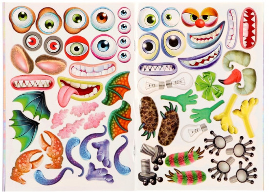 Книжка с наклейками «Создай своего монстрика. Капкан Кракан»