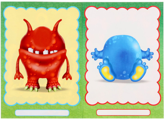 Книжка с наклейками «Создай своего монстрика. Клисарошка»