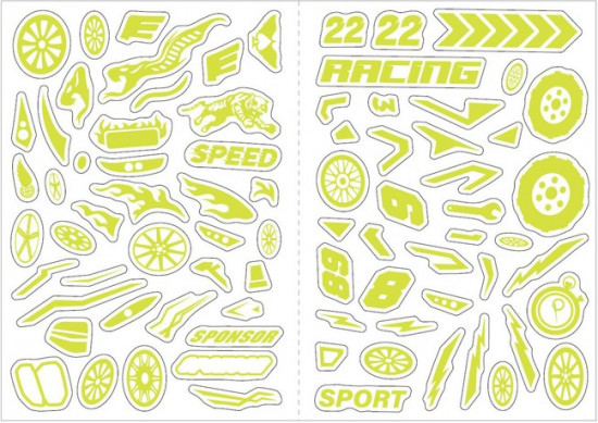 Книга со светящимися наклейками «Тачки на прокачку»