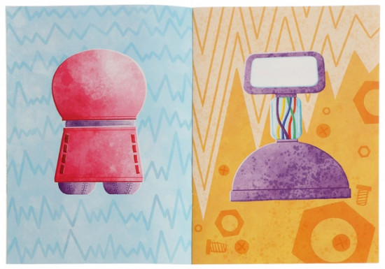 Книжка с наклейками «Роботы»