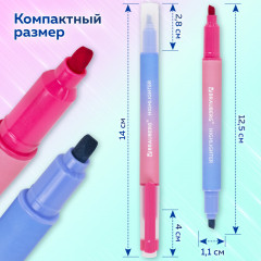 Набор текстовыделителей двусторонних «Grade» - Фото 14