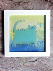 Картина маслом ручной работы «Бирюзовое счастье» - Фото 6