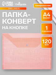 Папка-конверт на кнопке «Клетка» - Фото 1