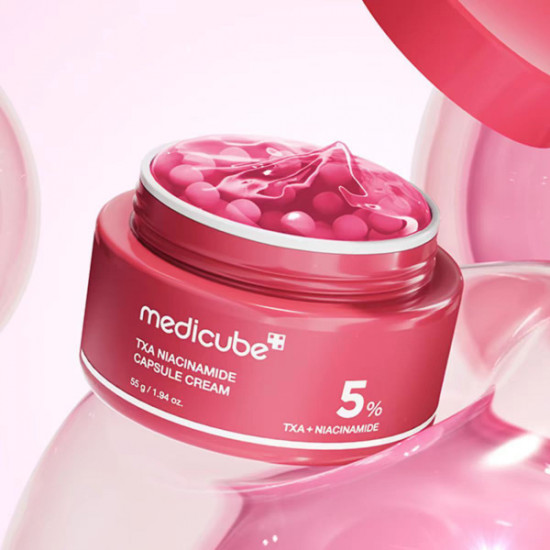 Крем для лица с 5% ниацинамида осветляющий капсульный «TXA Niacinamide Capsule Cream»