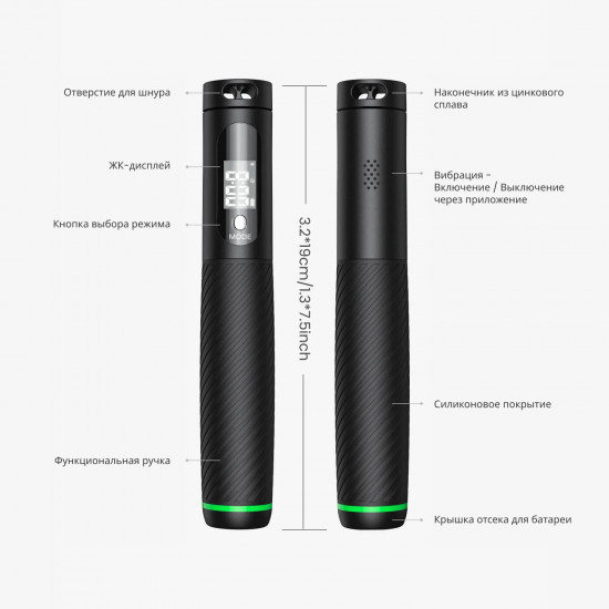 Умная скакалка для фитнеса Renpho Smart Jump Rope R-Q008