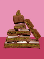 Протеиновый шоколад без сахара с фисташковой пастой и хрустящим тестом «Дубайский шоколад» - Фото 5