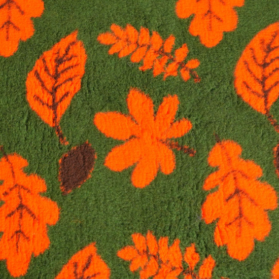 Коврик меховой «Листочки»