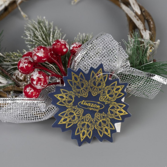 Фигура светодиодная «Венок с ягодами»