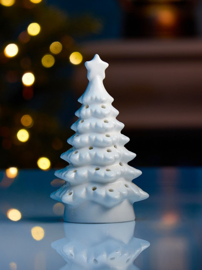 Фигура светодиодная «Елочка белая»