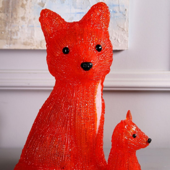 Фигура светодиодная «Лиса с лисёнком»
