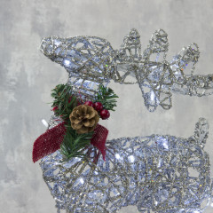 Фигура светодиодная «Олень с санями» - Фото 2