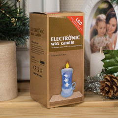 Фигура светодиодная «Свеча с Дедом Морозом» - Фото 5