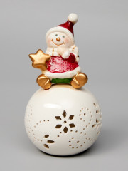 Фигура светодиодная «Снеговик на шаре» - Фото 2