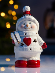 Фигура светодиодная «Снеговичок в свитере» - Фото 1