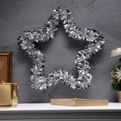 Фигура светодиодная из мишуры «Звезда красная» - Фото 1