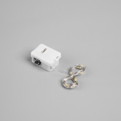 Фигура светодиодная из мишуры «Подарок серебристый» - Фото 2