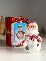 Фигурка светящаяся «Дед Мороз в шубке с помпонами» - Фото 5