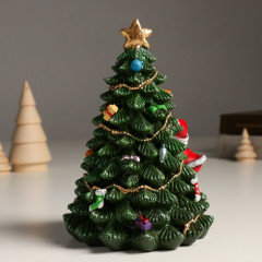 Фигурка светящаяся «Дед Мороз с помощником наряжают ёлочку» - Фото 3