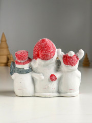 Фигурка светящаяся «Дед Мороз, снеговик и лосик» - Фото 3