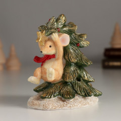 Фигурка светящаяся «Мышка висит на ёлочке» - Фото 3