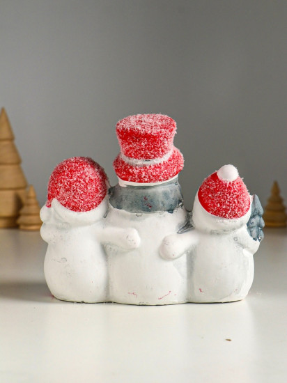 Фигурка светящаяся «Три снеговичка»