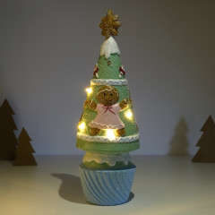 Фигурка светящаяся «Пряничная ёлочка с печенюшками» - Фото 2