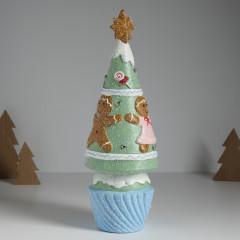 Фигурка светящаяся «Пряничная ёлочка с печенюшками» - Фото 3