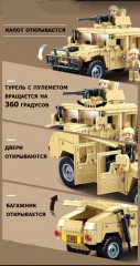 Конструктор пластиковый «Model Bricks Humvee H1» - Фото 9