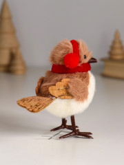 Фигурка «Птичка в наушниках и шарфике» - Фото 2