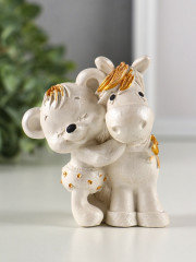 Фигурка «Мишка с лошадкой» - Фото 1