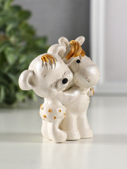 Фигурка «Мишка с лошадкой» - Фото 2