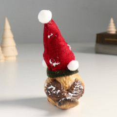 Фигурка «Воробышек в шапке-колпаке и шарфике» - Фото 2