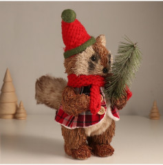 Фигурка новогодняя «Енот в колпаке с ёлочкой» - Фото 1