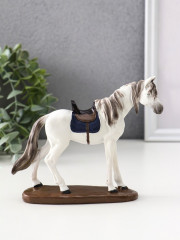 Фигурка «Белая лошадь с седлом» - Фото 1