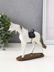 Фигурка «Белая лошадь с седлом» - Фото 4
