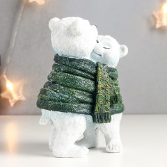 Фигурка «Белые мишки обмотанные вязаным шарфом» - Фото 2