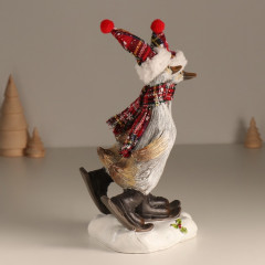 Фигурка «Гуси в колпаках на мини-лыжах» - Фото 2