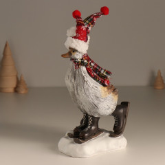 Фигурка «Гуси в колпаках на мини-лыжах» - Фото 4