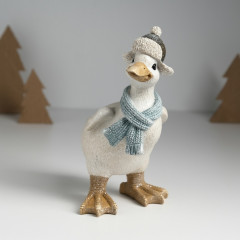 Фигурка «Гусь в шапке-ушанке и шарфе» - Фото 2