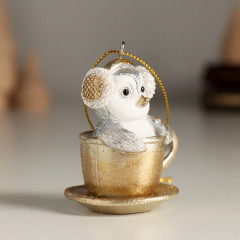 Фигурка-подвеска «Пингвинёнок в чашке» - Фото 2