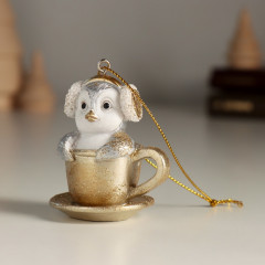 Фигурка-подвеска «Пингвинёнок в чашке» - Фото 4
