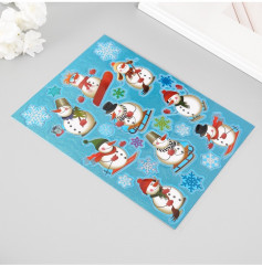 Набор наклеек «Активный снеговик» - Фото 2