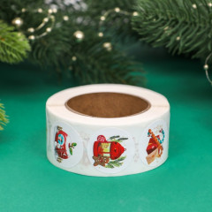 Набор наклеек новогодних в рулоне «Уют» - Фото 1