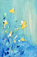 Картина-миниатюра маслом «Мгновение легкости» - Фото 1