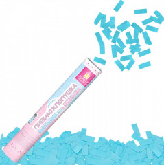 Хлопушка пневматическая с голубым конфети «Мальчик или девочка» - Фото 5