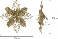 Набор украшений ёлочных «Цветок с клипсой» - Фото 5