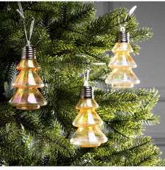 Набор игрушек елочных «Ёлки-конусы» - Фото 4