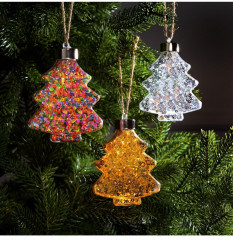Набор игрушек елочных с подсветкой «Ёлочки» - Фото 3