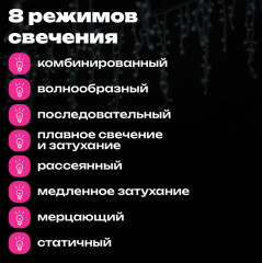 Электрогирлянда «Бахрома» - Фото 3